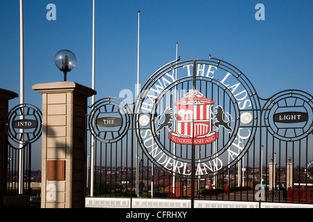 Haway Lads Gate a stadio della Luce Sunderland Inghilterra Foto Stock