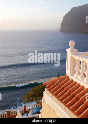 Vista di scogliere da buenavista apartments los Gigantes tenerife spagna Foto Stock