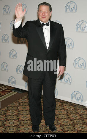 © 2007 Jerome Ware/Zuma premere ex U.S. Vice Presidente Al Gore durante gli arrivi presso i produttori 2007 Guild Awards tenutosi presso l'Hyatt Regency Century Plaza Hotel in Century City, CA. Sabato, 20 gennaio 2007 l'Hyatt Regency Century Plaza Hotel Century City, CA Foto Stock