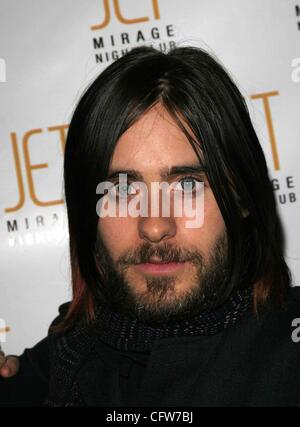 Febbraio 10, 2007 - Hollywood, California, Stati Uniti - K51782EG.Jared Leto RECORD RELEASE PARTY AL JET nightclub, MIRAGE HOTEL LAS VEGAS NV 02-09-2007. - 2007.(Immagine di credito: Â© Ed Geller/Globe foto/ZUMAPRESS.com) Foto Stock