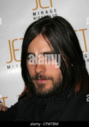 Febbraio 10, 2007 - Hollywood, California, Stati Uniti - K51782EG.Jared Leto RECORD RELEASE PARTY AL JET nightclub, MIRAGE HOTEL LAS VEGAS NV 02-09-2007. - 2007.(Immagine di credito: Â© Ed Geller/Globe foto/ZUMAPRESS.com) Foto Stock