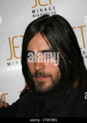 Febbraio 10, 2007 - Hollywood, California, Stati Uniti - K51782EG.Jared Leto RECORD RELEASE PARTY AL JET nightclub, MIRAGE HOTEL LAS VEGAS NV 02-09-2007. - 2007.(Immagine di credito: Â© Ed Geller/Globe foto/ZUMAPRESS.com) Foto Stock