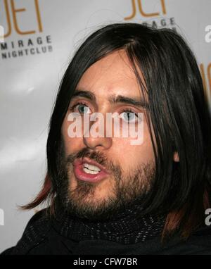 Febbraio 10, 2007 - Hollywood, California, Stati Uniti - K51782EG.Jared Leto RECORD RELEASE PARTY AL JET nightclub, MIRAGE HOTEL LAS VEGAS NV 02-09-2007. - 2007.(Immagine di credito: Â© Ed Geller/Globe foto/ZUMAPRESS.com) Foto Stock