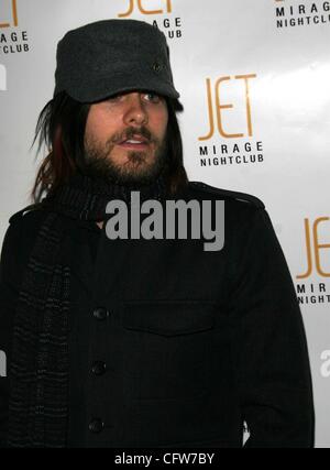 Febbraio 10, 2007 - Hollywood, California, Stati Uniti - K51782EG.Jared Leto RECORD RELEASE PARTY AL JET nightclub, MIRAGE HOTEL LAS VEGAS NV 02-09-2007. - 2007.(Immagine di credito: Â© Ed Geller/Globe foto/ZUMAPRESS.com) Foto Stock