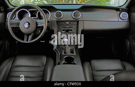 Interno 2007 Ford Shelby GT500 Mustang Cobra Coupe Foto Stock