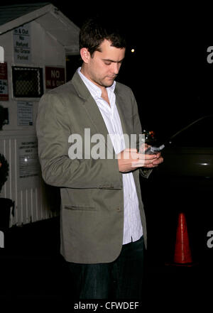 Feb 21, 2007; Hollywood, California, Stati Uniti d'America; attore Joshua Jackson al Global Green 3° Pre-Oscar annuale partito svoltasi a Avalon. Credito: Foto di Lisa O'Connor/ZUMA premere. (©) Copyright 2007 da Lisa O'Connor Foto Stock