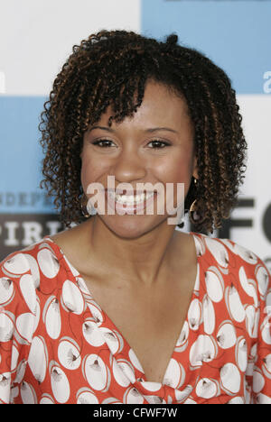 Feb 24, 2007 - Santa Monica, CA, Stati Uniti d'America - TRACIE THOM durante gli arrivi al 2007 film indipendenti di spirito Awards tenutosi a Santa Monica Pier (credito Immagine: © Lisa O'Connor/ZUMA Press) Foto Stock