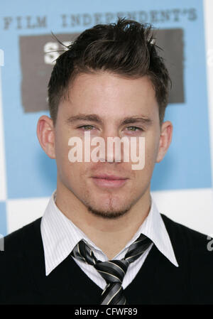 Feb 24, 2007 - Santa Monica, CA, Stati Uniti d'America - Channing Tatum durante gli arrivi al 2007 film indipendenti di spirito Awards tenutosi a Santa Monica Pier (credito Immagine: © Lisa O'Connor/ZUMA Press) Foto Stock