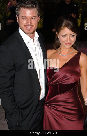 Feb 25, 2007 - West Hollywood, CA, Stati Uniti d'America - Eric Dane e REBECCA GAYHEART arriva per il Vanity Fair Cena e dopo essere partito a Mortons celebra la 79th Academy Awards. (Credito Immagine: © ricca Schmitt/ZUMA Press) Foto Stock
