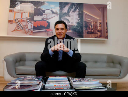 Developer Andre Balazs, fotografati nei suoi uffici su Laffayette Street. Foto Stock