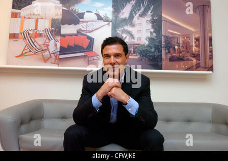 Developer Andre Balazs, fotografati nei suoi uffici su Laffayette Street. Foto Stock