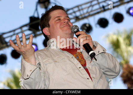 Aprile 27, 2007; Indio, CA, Stati Uniti d'America; Comico Patton Oswalt eseguire durante il Coachella Valley Music e Arts Festival 2007. Credito: Foto da Vaughn Youtz/ZUMA premere. (©) Copyright 2007 da Vaughn Youtz. Foto Stock