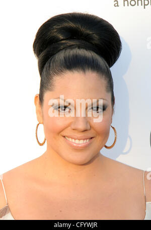 Jun 02, 2007 - Los Angeles, CA, Stati Uniti d'America - SARA RAMIREZ arrivando al sesto convegno annuale Chrysalis Butterfly Ball, tenutasi in una tenuta privata home in Mandeville Canyon. (Credito Immagine: © Camilla Zenz/ZUMA Press) Foto Stock