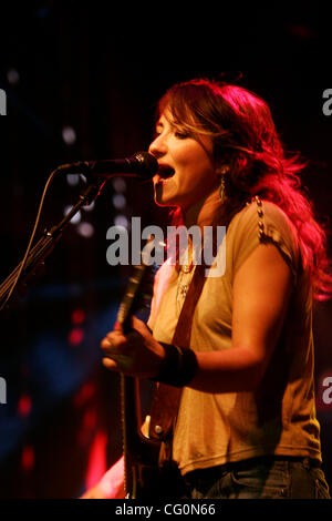 KT Tunstall effettuando in corrispondenza di Highline sala da ballo a 7/9/2007. Foto Stock