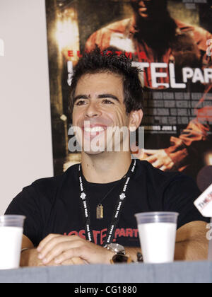 Scrittore e regista Eli Roth (Ostello e ostello: Parte II) annuncia imminente Sony Pictures Home Entertainment DVD e Blu-ray Disc titolo al Comic Con. Foto Stock