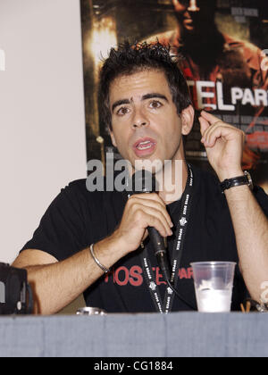 Scrittore e regista Eli Roth (Ostello e ostello: Parte II) annuncia imminente Sony Pictures Home Entertainment DVD e Blu-ray Disc titolo al Comic Con. Foto Stock