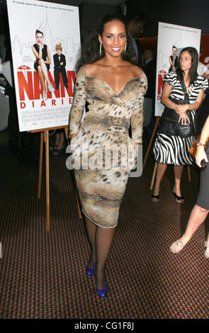 Aug 13, 2007 - New York, NY, STATI UNITI D'AMERICA - Alicia Keys assiste una speciale proiezione di "Nanny Diaries" che ha avuto luogo presso il Cinema 123 (credito Immagine: © Dan Herrick/KPA-ZUMA/ZUMA Press) Foto Stock