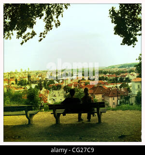 Agosto 11, 2011 - Praga, Repubblica Ceca - Vista di Praga Letna, Repubblica Ceca. (Credito Immagine: &#169; Veronika Lukasova/ZUMAPRESS.com) Foto Stock