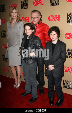 Shawn Southwick, Larry King, Cannone Re e possibilità re "Larry King Live" spettacolo finale wrap partito svoltasi a spago - Gli arrivi di Los Angeles, California - 16.12.10 Foto Stock