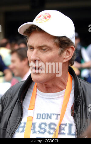 David Hasselhoff presso la SCG, Australia v England, quinta prova di Cricket, 2° giorno Sydney, Australia - 04.01.11 Foto Stock