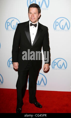 Mark Wahlberg il ventiduesimo produttori annuale Guild (PGA) Awards tenutosi presso il Beverly Hilton Hotel - Gli arrivi di Los Angeles, California - 22.01.11 Foto Stock