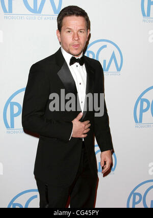 Mark Wahlberg il ventiduesimo produttori annuale Guild (PGA) Awards tenutosi presso il Beverly Hilton Hotel - Gli arrivi di Los Angeles, California - 22.01.11 Foto Stock