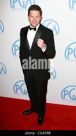 Mark Wahlberg il ventiduesimo produttori annuale Guild (PGA) Awards tenutosi presso il Beverly Hilton Hotel - Gli arrivi di Los Angeles, California - 22.01.11 Foto Stock