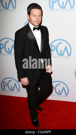 Mark Wahlberg il ventiduesimo produttori annuale Guild (PGA) Awards tenutosi presso il Beverly Hilton Hotel - Gli arrivi di Los Angeles, California - 22.01.11 Foto Stock