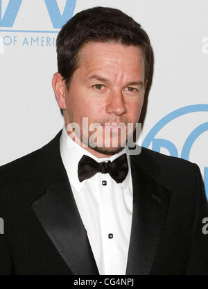 Mark Wahlberg il ventiduesimo produttori annuale Guild (PGA) Awards tenutosi presso il Beverly Hilton Hotel - Gli arrivi di Los Angeles, California - 22.01.11 Foto Stock