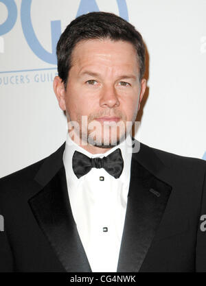 Mark Wahlberg il ventiduesimo produttori annuale Guild (PGA) Awards tenutosi presso il Beverly Hilton Hotel - Gli arrivi di Los Angeles, California - 22.01.11 Foto Stock