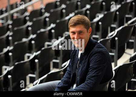 Nella foto: Il Calciatore Ben Davies. Giovedì 23 Agosto 2012 Re: Barclay's Premier League lato Swansea City FC conferenza stampa al Liberty Stadium, South Wales, Regno Unito. Foto Stock