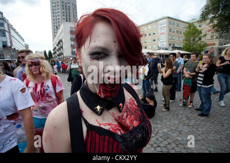 Gli zombie a Stoccolma Zombie a piedi 2012 Foto Stock