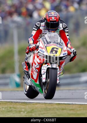 26 ago 2012. Brno, Repubblica Ceca MotoGP GP Gran Premio della Repubblica ceca Automotodrom Brno foto mostra Stefan Brandl ger Honda Foto Stock