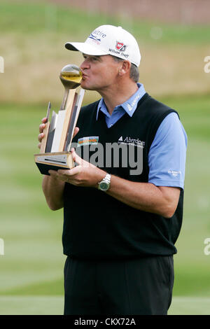 26 ago 2012. Gleneagles, Scozia. Paul LAWRIE vince il Johnnie Walker Championship Da Gleneagles Campo da Golf. Foto Stock