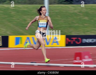 26 ago 2012. Birmingham Alexander Stadium, Birmungham, UK, domenica. 26/08/2012. Diamond League atletica. Aviva serie. Mariya Savinova (RUS, Russia). Samsung Diamond League 2012. Aviva Birmingham Grand Prix. Aviva serie 2012. Foto Stock