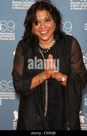 MIRA NAIR il riluttante fondamentaliste. PHOTOCALL. 69ESIMO FESTIVAL DEL CINEMA DI VENEZIA Venezia Italia 29 Agosto 2012 Foto Stock