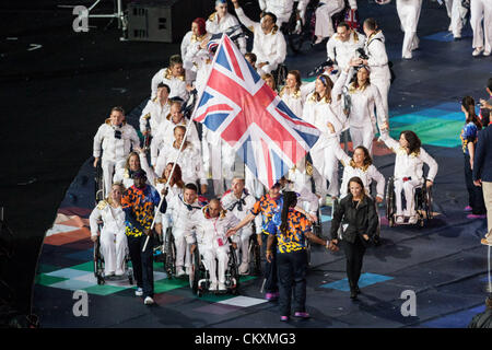 Stratford, Londra, Regno Unito. Il 29 agosto 2012. La cerimonia di apertura del London 2012 Giochi Paralimpici presso lo Stadio Olimpico di Stratford. Credit: Azione Plus immagini di Sport / Alamy Live News