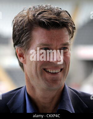 Swansea, Wales, Regno Unito. Il 30 agosto 2012. Nella foto: Manager Michael Laudrup. Giovedì 30 Agosto 2012 Re: Swansea City FC conferenza stampa al Liberty Stadium, nel Galles del Sud. Credito: D Legakis / Alamy Live News Foto Stock