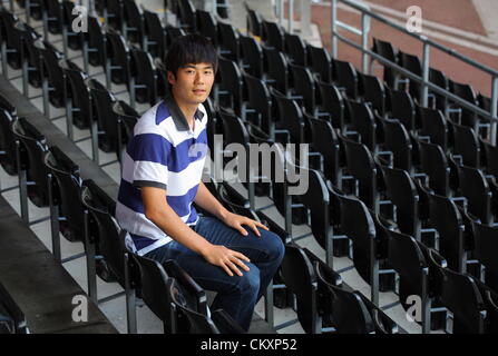 Swansea, Wales, Regno Unito. Il 30 agosto 2012. Nella foto: Ki Sung Yueng. Giovedì 30 Agosto 2012 Re: Swansea City FC conferenza stampa al Liberty Stadium, nel Galles del Sud. Credito: D Legakis / Alamy Live News Foto Stock