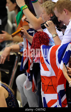 30.08.2012 Stratford, Inghilterra. in azione durante il giorno 1 del London 2012 Giochi Paralimpici a Aquatics Centre. Foto Stock