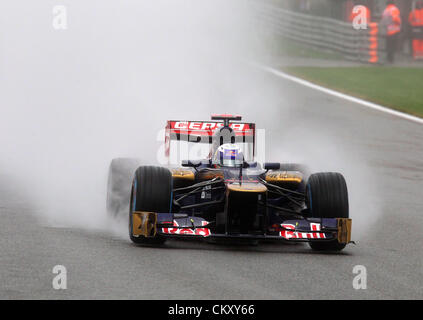 Spa, Belgio. Il 31 agosto 2012. 31.08.2012. Spa Francorchamps, Belgio . Formula One 2012 - Gran Premio del Belgio il 31 agosto 2012 , Daniel Ricciardo, la Scuderia Toro Rosso, Credito: Azione Plus immagini di Sport / Alamy Live News Foto Stock