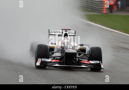 Spa, Belgio. Il 31 agosto 2012. 31.08.2012. Spa Francorchamps, Belgio . Formula One 2012 - Gran Premio del Belgio il 31 agosto 2012 , Kamui Kobayashi, Sauber F1 Team, Credito: Azione Plus immagini di Sport / Alamy Live News Foto Stock