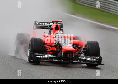 Spa, Belgio. Il 31 agosto 2012. 31.08.2012. Spa Francorchamps, Belgio . Formula One 2012 - Gran Premio del Belgio il 31 agosto 2012 , Timo Glock, Marussia F1 Team, Credito: Azione Plus immagini di Sport / Alamy Live News Foto Stock