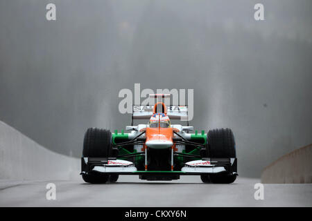 Spa, Belgio. Il 31 agosto 2012. 31.08.2012. Spa Francorchamps, Belgio . Paul di Resta (GBR), Force India F1 - Formula1 World Championship Round 12 sul circuito di Spa Francorchamps, Spa, Belgio, Venerdì 31 Agosto 2012 Credit: Azione Plus immagini di Sport / Alamy Live News Foto Stock