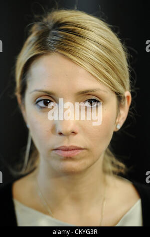 Sett. 3, 2012 - Bruxelles, BXL, Belgio - Yevhenia (Eugenia Tymoshenko , figlia di Yulia Tymoshenko , Ucraina ex primo ministro al Parlamento europeo a Bruxelles in Belgio su 03.09.2012 da Wiktor Dabkowski (credito Immagine: © Wiktor Dabkowski/ZUMAPRESS.com) Foto Stock