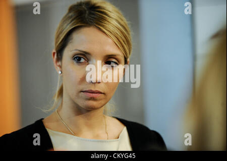 Sett. 3, 2012 - Bruxelles, BXL, Belgio - Yevhenia (Eugenia Tymoshenko , figlia di Yulia Tymoshenko , Ucraina ex primo ministro al Parlamento europeo a Bruxelles in Belgio su 03.09.2012 da Wiktor Dabkowski (credito Immagine: © Wiktor Dabkowski/ZUMAPRESS.com) Foto Stock