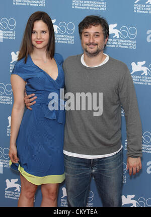 RACHEL KORINE & armonia Korine primavera. PHOTOCALL. 69ESIMO FESTIVAL DEL CINEMA DI VENEZIA VENEZIA ITALIA 05 Settembre 2012 Foto Stock