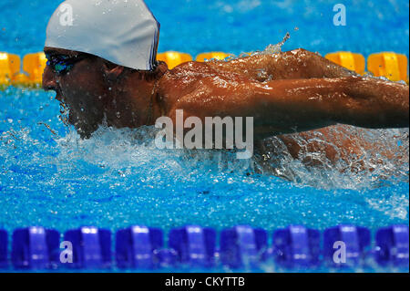 Stratford, Londra, Regno Unito. 5 settembre 2012. Charles Rozoy della Francia in azione durante gli Uomini 200m IM SM8 il giorno 7 di Londra nel 2012 i Giochi Paralimpici presso il centro acquatico. Credit: Azione Plus immagini di Sport / Alamy Live News Foto Stock