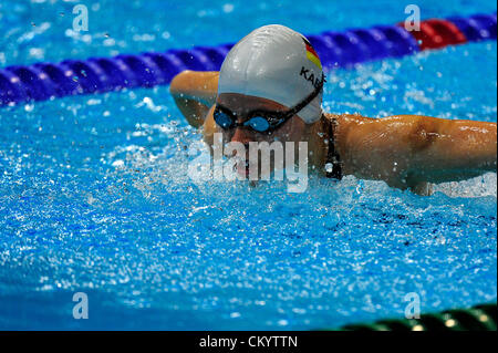 Stratford, Londra, Regno Unito. 5 settembre 2012. Julia Kabus della Germania in azione durante le Donne 200m IM SM8 il giorno 7 di Londra nel 2012 i Giochi Paralimpici presso il centro acquatico. Credit: Azione Plus immagini di Sport / Alamy Live News Foto Stock