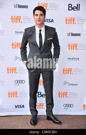 Toronto, Canada. Il 7 settembre 2012. Darren Criss presso gli arrivi per IMOGENE Premiere al Toronto International Film Festival, Ryerson Theater, Toronto, il 7 settembre 2012. Foto di: Gregorio Binuya/Everett raccolta/Alamy Live News Foto Stock